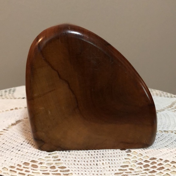 Handmade Triangular Maple Wood Box with Drawer - Picture 4 of 8